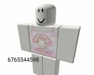 Code Brookhaven, Pink Y2k Outfit, Chibi Body, House Decals, Coding Shirts, Hello Kitty Clothes, Kawaii Shirts, Doll House Crafts, Bloxburg Decal Codes