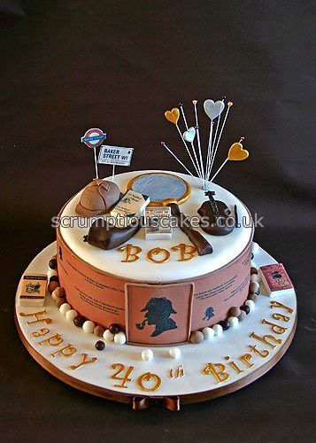 Detective Cake, Sherlock Cake, Spy Birthday Parties, Candy Birthday Cakes, Special Birthday Cakes, Anime Cake, Big Cakes, Birthday Party Games, Martin Freeman