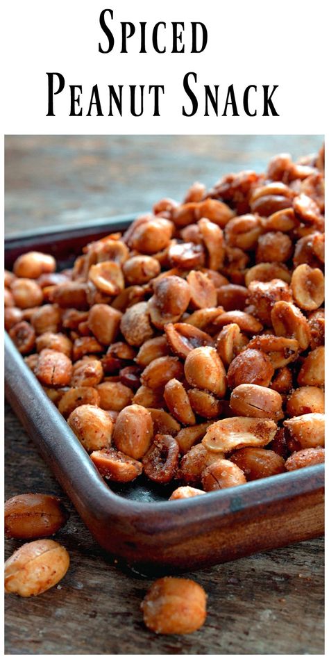 Sweet And Spicy Peanuts Recipe, Spicy Peanuts Snacks, Spiced Peanuts Recipes, Bar Nuts Recipes, Peanuts Recipes Snacks, Salted Peanuts Recipes, Peanut Snacks Recipes, Hot Peanuts Recipe, Peanut Recipes Snacks