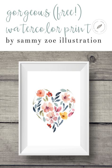 Wildflower Nursery, Diy Home Decor For Apartments, Fun Home Decor, Wal Art, Metal Tree Wall Art, Art Printables, Watercolor Heart, Baby Cat, Cards Ideas