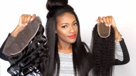 2 Types Of Lace Hair Wig: Lace Frontal And Lace Closure - LIFESTYLE - Fashion Potluck Lace Front Sew In, Frontal Hair, Hair Doctor, Types Of Lace, Lace Frontal Closure, Mega Hair, Beautiful Braided Hair, Frontal Closure, Platinum Hair