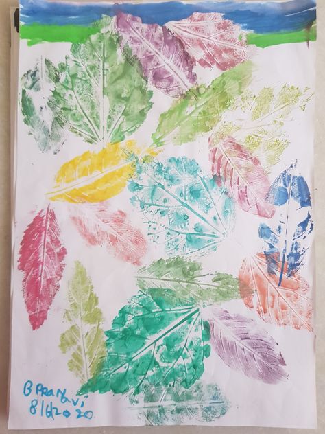 Fun activity for kids.leaf painting, tracing Leaf Painting For Kids, Leaf Tracing, Fun Activity For Kids, Painting Kids, Leaf Painting, Activity For Kids, Kids Activity, Painted Leaves, Fun Activities For Kids