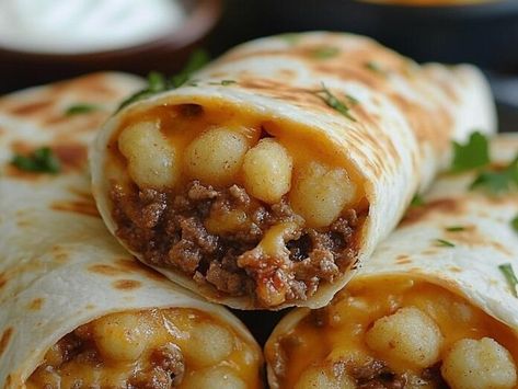 Bite Into Cheesy Bliss: Irresistible Cheesy Potato Burritos for Any Occasion - NewsBreak Cheesy Potato Burrito Recipe, Potato Burrito Recipe, Taco Bell Chipotle Sauce, Potato Burritos, Potato Burrito, Pizza Cupcakes, Ground Beef Seasoning, Burrito Recipe, Pizza Sauce Recipe