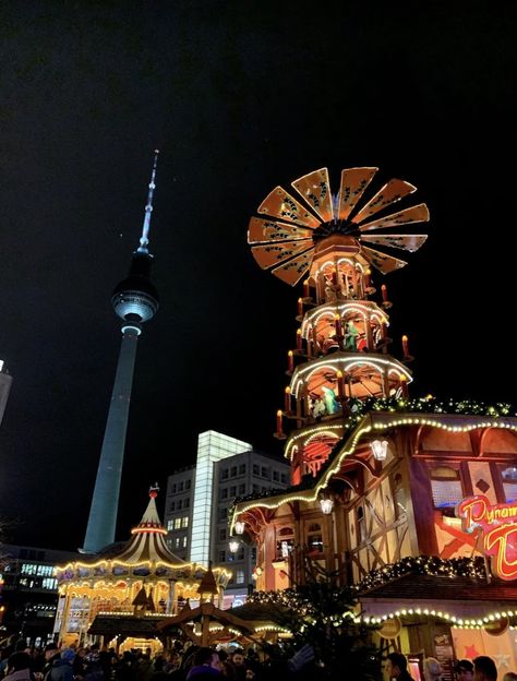 The Christmas market in Alexanderplatz, Berlin. Berlin Winter Aesthetic, Berlin Christmas Aesthetic, Berlin In December, Christmas Berlin, Christmas In Berlin Germany, Berlin December, Berlin Market, Berlin At Christmas, Berlin Vibes Aesthetic