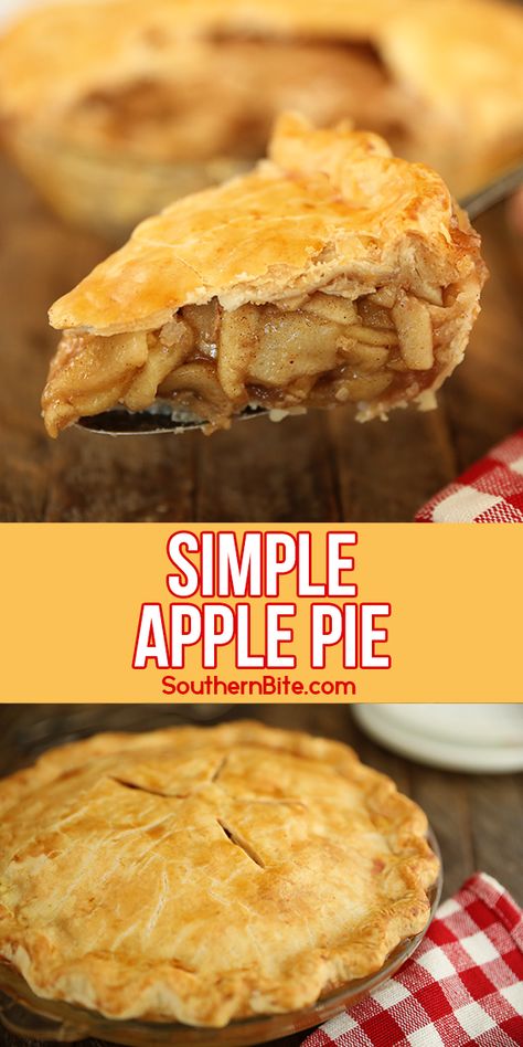 Simple Apple Pie Grandmas Apple Pie, Old Fashioned Apple Pie, Lattice Crust, Apple Pie Recipe Homemade, Apple Pie Filling Recipes, Apple Pie Recipe Easy, Pie Filling Recipes, Best Apple Pie, Easy Apple Pie