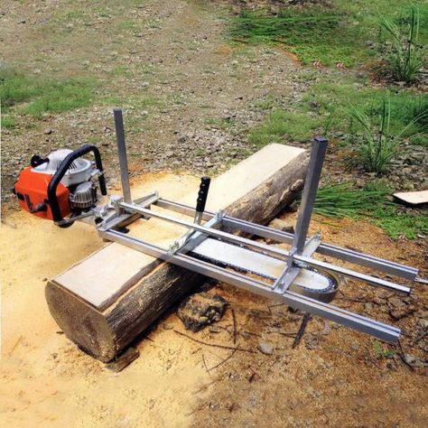 Portable Chainsaw Mill, Portable Saw Mill, Chainsaw Mill, Lumber Mill, Portable Home, Wooden Log, Chainsaw Parts, Portable House, Saws