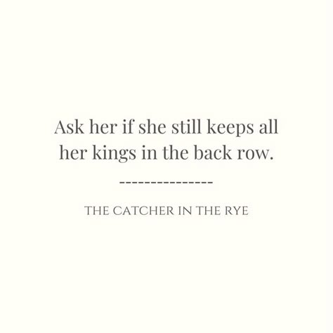 Jd Salinger Quotes, Catcher In The Rye Quotes, Salinger Quotes, J D Salinger, Prose Poetry, Catcher In The Rye, Casual Nails, Rye, Pretty Words