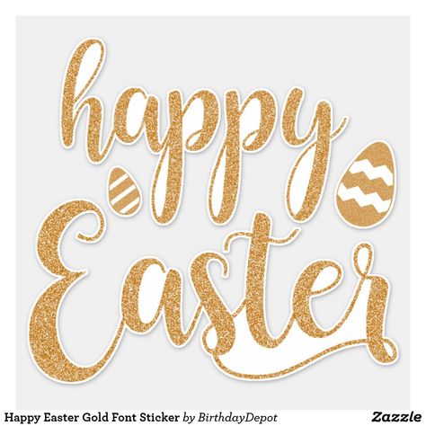 Happy Easter Images Happy Easter Images Beautiful, Happy Easter Images, Easter Fonts, Font Sticker, Gold Font, Easter Images, Happy Easter, Free Design, Diy Projects