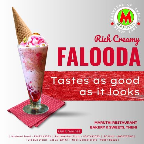 Falooda Poster, Best Bakery, Creative Posters, Cake Shop, Fried Chicken, Pizza, Restaurant, Cake, Pizzas