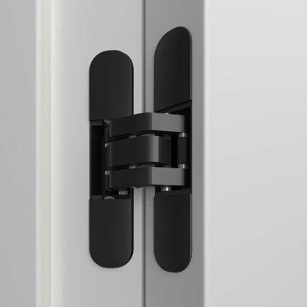 Villar Home Designs Villar Home Designs Hidden Invisible Concealed Door Hinge 3D 3-Way Adjustable 180 Degree Swing | Wayfair Hidden Hinges Door, Hidden Doors In Wall Panel, Door Hinges Ideas, Slick Aesthetic, Heavy Duty Door Hinges, Offset Hinges, Concealed Door Hinges, Hidden Door Hinges, Concealed Door