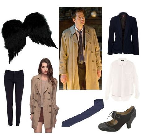 castiel Castiel Costume, Supernatural Halloween Costumes, Supernatural Costume, Supernatural Halloween, Supernatural Outfits, Supernatural Cosplay, Easy Costume, Chic Halloween, Fandom Outfits