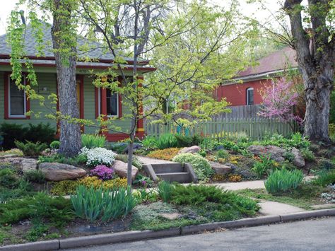 Extend your landscaping all the way to the street with these pro tips. Grass Alternative, Front Yard Flowers, Lawn Alternatives, Small Front Yard Landscaping, Small Front Yard, Front Yard Design, Grasses Landscaping, Front Lawn, Front Yard Garden