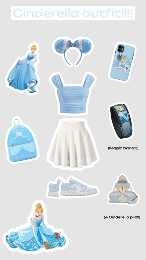 #disenyoutfit Disney Park Outfit, Disney Character Outfits, Disney Bound Outfits Casual, Disney Trip Outfits, Disney Honeymoon, Cute Disney Outfits, Cute Vacation Outfits, Cinderella Disney, Disney Bound Outfits