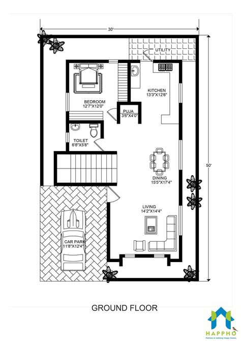 Barndominium Bedrooms, Square House Floor Plans, Barndominium Bathroom, Wide House, One Floor House Plans, 1500 Sq Ft House, Little House Plans, Two Story House Plans, Free House Plans