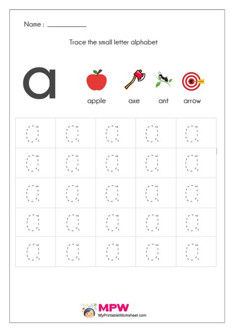 Small Letter Alphabets Tracing and Writing Worksheets Printable #KindergartenWorksheets #PreschoolWorksheets #PrintableWorksheets #PrintableEnglishAlphabet #AlphabetTracingWorksheet #PreschoolTracing #KindergartenColoringWorksheets #AlphabetandNumbersWorksheets #MathforKindergarten #preschoolworksheetsactivities #printableworksheetsforpreschoolers #printableworksheetsforpreschoolerskindergarten Small A Worksheet, English Small Letters Worksheets, Tracing Letter A Worksheets Preschool, Small Letter Tracing Worksheet, Small Letter Alphabet Worksheet, Small Alphabets Worksheets, Small Letters Worksheets, Small Letters Alphabet, Small Letter A