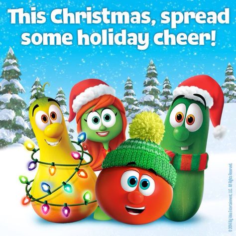 Veggietales; Christmas holiday cheer Veggie Tales Christmas, Veggietales Christmas, 7 Days Till Christmas, Veggie Tales Party, Christmas Jello Shots, Kids Veggies, Veggie Tales, Days Till Christmas, Christmas Decorations For Kids