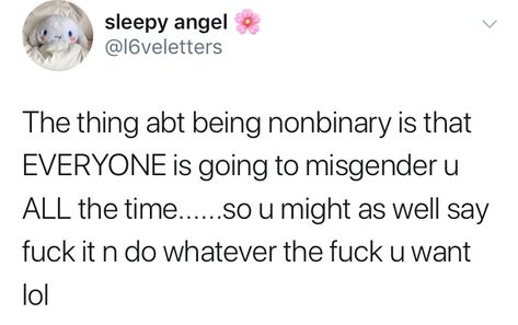 Gender Affirmation, Nonbinary Humor, Genderqueer Aesthetic, Nonbinary Tumblr, Nonbinary Tumblr Posts, Nonbinary Text Post, Am I Nonbinary, Genderflux Memes, Memes To Come Out As Nonbinary