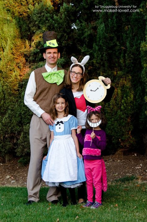 Alice in wonderland costumes for the whole family 43 Dominoes Costume, Where's Waldo Costume, Alice In Wonderland Costumes, Cheshire Cat Costume, Alice Costume, Alice In Wonderland Tea Party Birthday, Addams Family Costumes, Alice In Wonderland Costume, Wonderland Costumes