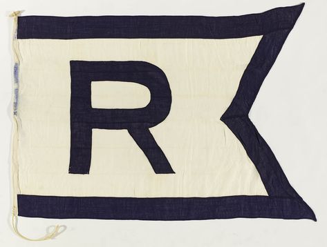 Maritime Flags, Anti Flag, Inspiration Typographie, The Letter R, Typography Images, Nautical Flags, Design Exhibition, Vintage Flag, Maritime Museum