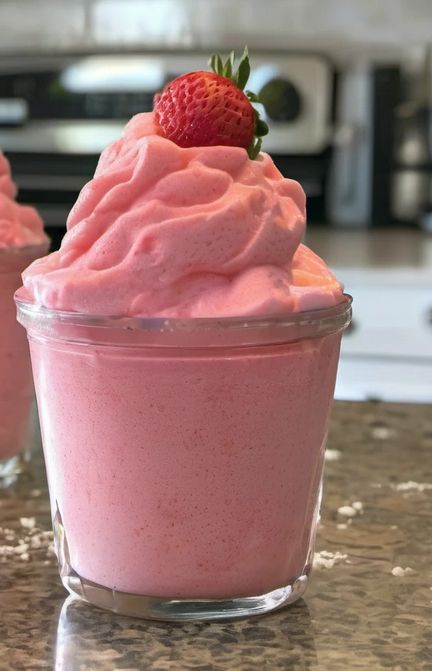 Refreshing Strawberry Dole Whip Recipe for Every Occasion Strawberry Dole Whip Recipe, Strawberry Dole Whip, Homemade Ice Cream Recipes Machine, Dole Recipes, Cheesecake Bars Easy, Dole Whip Recipe, Ice Cream Recipes Machine, Fruit Infused Water Recipes, Sea Food Salad Recipes