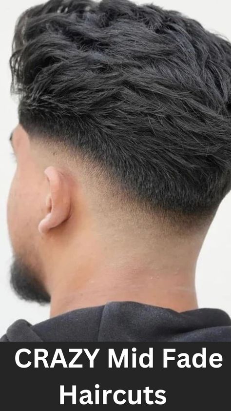 mid fade haircuts Mid Fade Haircut With Beard, Down Fade Haircut, Hear Styles For Men, Men Haircut Mid Fade, Mid Fade Long On Top, Lower Fade Haircut, Silky Hairstyles For Men, Mid Fade Haircut Mens, Back Haircut Men