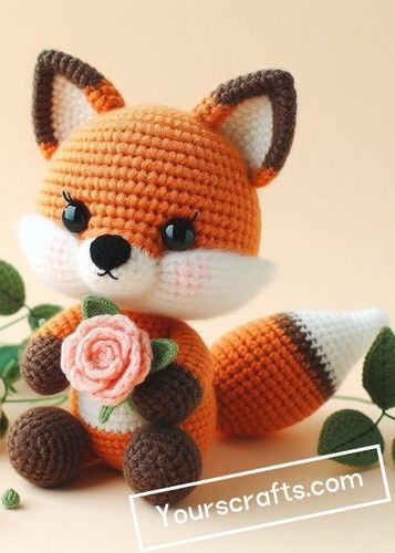 Foxie Fox Amigurumi Free Pattern Fox Amigurumi Free Pattern, Amigurumi Fox Pattern, Fox Amigurumi, Amigurumi Gift, Amigurumi Fox, Woodland Friends, Self Made, Crochet Hook Sizes, Woodland Creatures