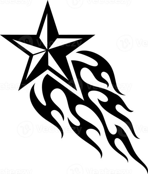 Star Png, Sejarah Kuno, Beginner Tattoos, X Tattoo, Flame Tattoos, Png Illustration, Graffiti Lettering Fonts, Graphic Design Images, Eagle Art