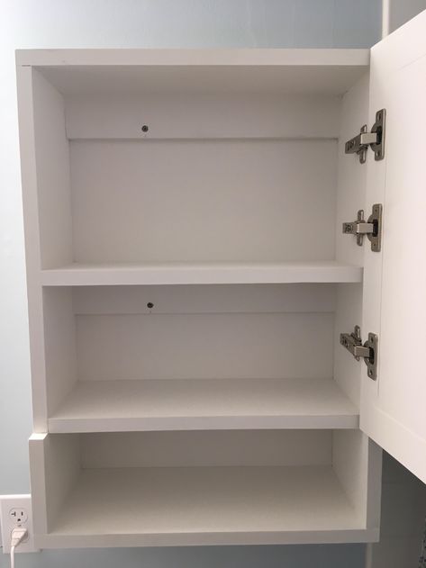 Can I hang a bathroom cabinet on a single stud and drywall anchors? - Home Improvement Stack Exchange Wood Bathroom Cabinets, Drywall Anchor, Drywall Anchors, Over Sink, Hanging Cabinet, Drywall Screws, Bathroom Supplies, Wood Bathroom, Drywall