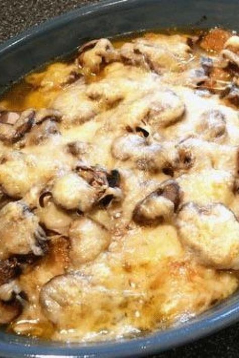 Baked Stuffed Mushrooms, Chicken Breast Dishes, Baked Chicken Breasts, Chicken Mushroom Recipes, Soul Food Dinner, Baked Chicken Breast, Chicken Recipes Casserole, Poultry Recipes, Chicken Breast Recipes