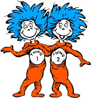 Thing 1 and Thing 2 Clipart Dr Seuss Clipart Matching Cartoon Characters, Dr Suess Thing 1 Thing 2 Printables, Thing One And Thing Two Tattoo, Dr Seuss Images, Dr Seuss Clipart, Thing One And Thing Two, Dr Seuss Gifts, Dr Seuss Art, Thing One Thing Two