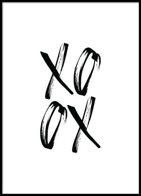 XO Black Poster Typography Poster Quotes, Desenio Posters, Foto Muro Collage, Posters Decor, Tumblr Room, Text Poster, Black And White Photo Wall, Black Poster, Bedroom Wall Collage