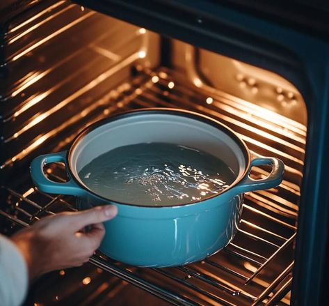 The Only Oven Cleaning Hack You’ll Ever Need: Steam Cleaning Cleaning Your Oven, Oven Cleaning Hacks, Chicago Style Deep Dish Pizza, Ground Beef And Potatoes, Baking Soda And Lemon, Beef Barley, Beef Barley Soup, Oven Cleaner, Baked Garlic