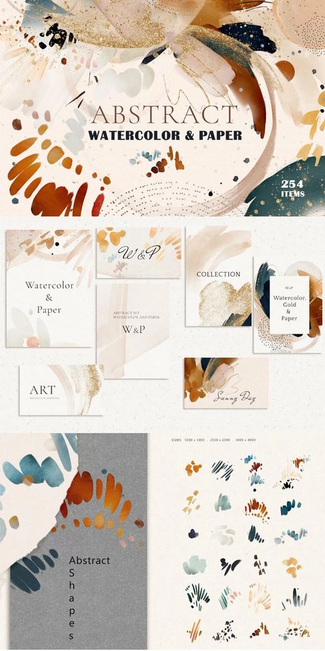 Abstract watercolor collection & Paper texture. 254 items! Watercolor, shapes, paper texture, transparent texture, splashes, compositions and much more! #AffiliateLink Texture Transparent, Transparent Texture, Watercolor Branding, Watercolor Shapes, All Png, Watercolor Paper Texture, Watercolor Collection, Png Elements, Texture Drawing