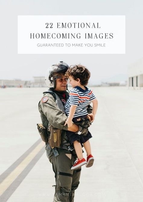 Homecomings are one of my favorite things to take pictures of so I compiled a list of some of the best images I've gotten to take, you can see them all here | 22 Most Emotional Military Homecoming Images by Samantha Look | #militaryhomecoming #militaryspouse Military Homecoming Pictures, Homecoming Pictures, Military Homecoming, Military Wife, Military Spouse, Best Images, Take Pictures, My Favorite Things, Make You Smile