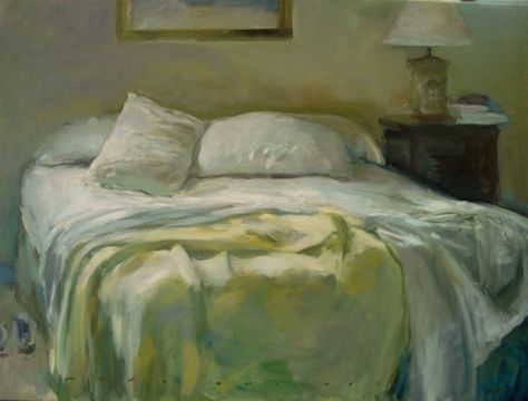 'Soft Bed'  30x40  artist Marc Whitney Vincent Giarrano, Frank Dicksee, Messy Bed, Room Paintings, Anna Rose, Franz Kline, Interior Paintings, Bo Bartlett, Interior Room