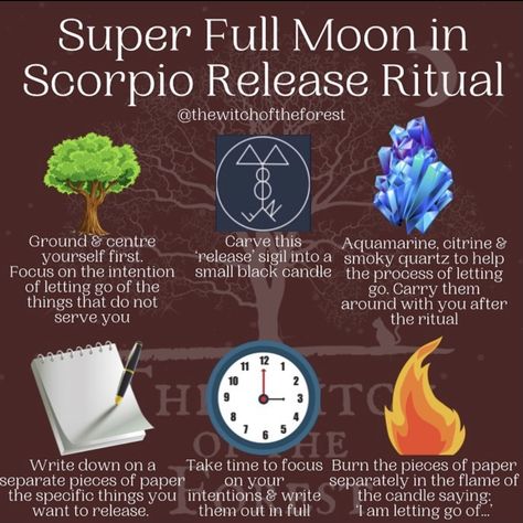 Full Moon In Scorpio, Super Full Moon, Wicca Candles, Moon In Scorpio, Witch Board, Moon Magick, Which Witch, Best Crystals, Witch Spirituality