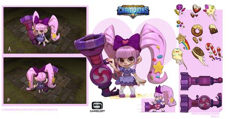 ArtStation - Candy girl concept for Dungeon Hunter Champions , Xuexiang Zhang Alien Character, Disney Fun Facts, Candy Girl, Game Concept Art, Game Concept, Visual Development, Girls Characters, Character Design References, Disney Fun