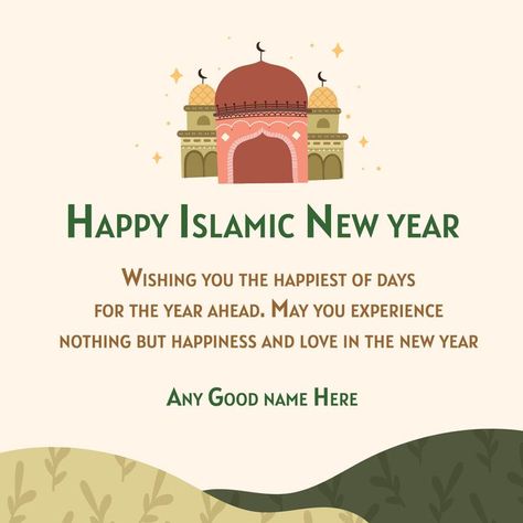 Create your own wishes Greetings Image for free Islamic New Year Greeting, Islamic New Year Images, Islamic New Year Wishes, Muharram Wishes, Happy Islamic New Year, Islamic Kids Activities, Islamic New Year, Greetings Images, Future Doctor