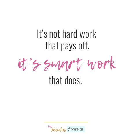 Work smarter, not harder! It's not hard work that pays off, it's smart work that does. Work Smarter Not Harder Wallpaper, Work Smarter Not Harder Quotes, Discipline Quotes, Smart Work, Work Smarter Not Harder, Hard Work Quotes, Smarter Not Harder, Hard Quotes, Online Coaching Business