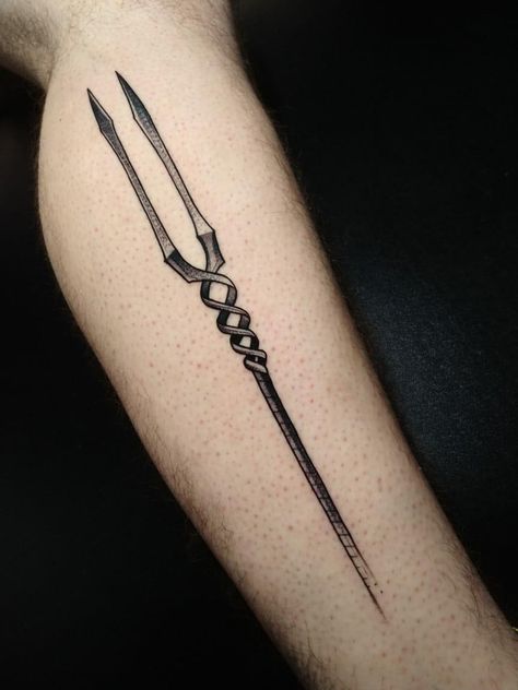 #tattoo #Evangelion #anime Evangelion Spear Tattoo, Neon Genesis Tattoo, Spear Of Longinus Evangelion, Spear Of Longinus Tattoo, Nge Tattoo, Neon Genesis Evangelion Tattoo, Spear Tattoo, Evangelion Tattoo, Mushroom Tattoos