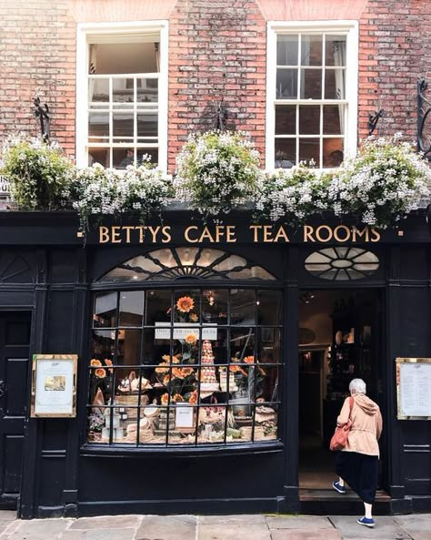 York, England Coin Café, York England, Shop Sign Design, Shop Window Design, Coffee Shop Design, Shop Fronts, Shop Front Design, Shop Plans, Cafe Shop