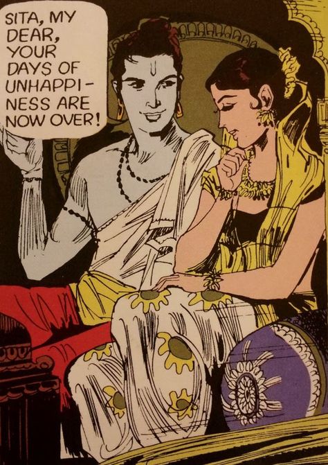 Sita Rama Kalyanam, Book Cupboard, Ankle Bells, Vintage Indian Clothing, Amar Chitra Katha, Mignola Art, Ravivarma Paintings, Sita Rama, Dorm Prints