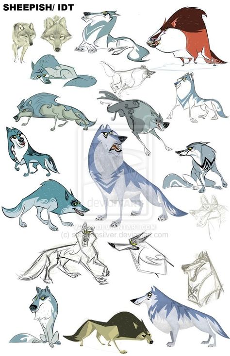 wolf reference Character Design Cartoon, Wolf Character, Animated Animals, Sketch Style, Character Design Animation, Animal Sketches, Animation Design, Character Design References, Creature Design