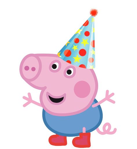 Peppa Pig Topper, George Pig Birthday Party, Peppa Pig Party Favors, Peppa Pig Happy Birthday, Peppa Pig Birthday Decorations, George Pig Birthday, Peppa Pig Birthday Party Decorations, George Peppa, Birthday Party Clipart