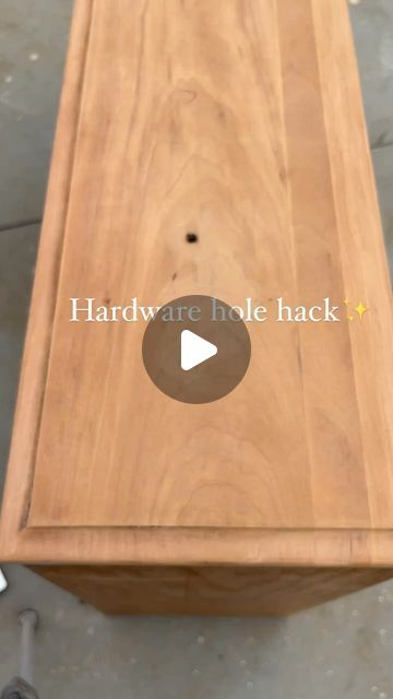 Michelle McRae | “Shelly” Your DIY BFF on Instagram: "Details HERE👇🏽 When flipping furniture, I typically fill the screw holes so I can replace the hardware. Wood filler and bondo are great, but those holes can be deep, take a while to dry and then the holes may still sink and need to be refilled. I’m a mom, I only work when my daughter is in school and I don’t want to waste the time waiting for wood filler to dry if I can help it. This is an easier, faster and more effective way to fill those old hardware holes. Cut the dowel to the depth of the drawer; hammer it then, before hammering the drawer face, I stick something flat and hard over the dowel (grab a gift card that’s been sitting unused for years! Is it just me?🤦🏼‍♀️) and give it a few taps until it’s flush with the drawer face. Diy Bff, Is It Just Me, Wood Filler, Flipping Furniture, Just Me, My Daughter, Screw, I Can, Gift Card