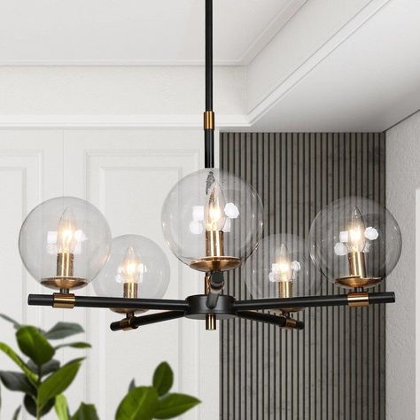 Modern Hanging Lights The Home Depot, Living Room Chandelier Black, Sputnik Chandelier Modern Farmhouse, Black And Gold Light Fixture Chandeliers, Dinner Room Light Fixtures, Black Living Room Chandelier, Office Chandelier Ideas Modern, Round Dining Room Chandelier, Round Dining Light Fixture