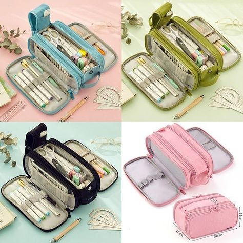 Pens Holder, Stationery Haul, Cute School Bags, Cute Stationary School Supplies, School Bag Essentials, Stylish School Bags, School Pencil Case, Cute School Stationary, Cute Pencil Case