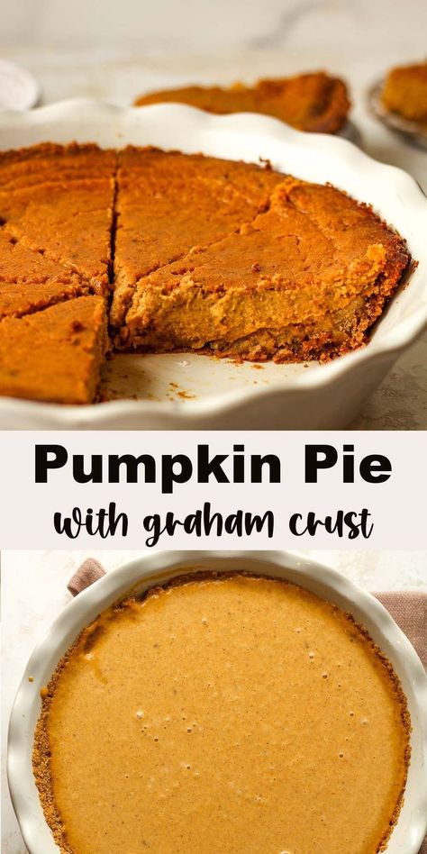 Make room on your holiday table for our Pumpkin Pie in Graham Cracker Crust! This uncomplicated pie is unbelievably delicious! Gram Cracker Crust Pumpkin Pie, Pumpkin Pie Recipe Graham Cracker Crust, Pumpkin Pie Graham Cracker Crust, Pie In Graham Cracker Crust, Pie Graham Cracker Crust, Rotisserie Chicken Recipes Healthy, Frozen Pumpkin Pie, Iced Pumpkin Cookies, Pie With Graham Cracker Crust