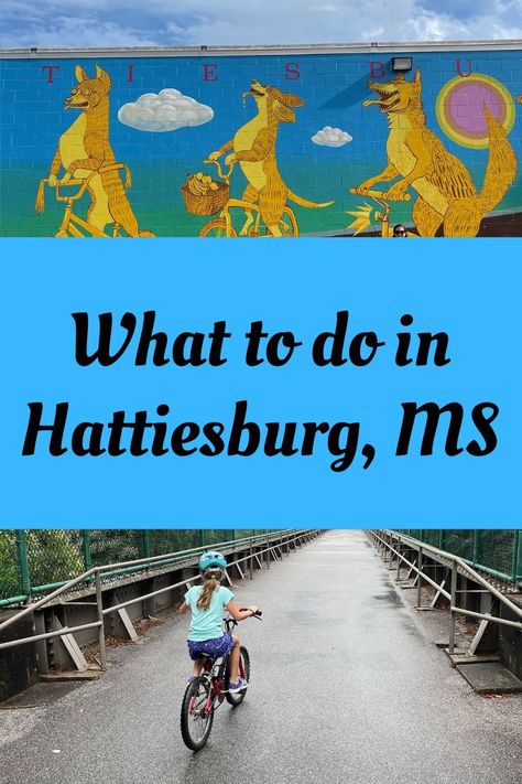 There is a lot to do in Hattiesburg, Mississippi! Check out the best activities and dining in the city! Click to read. #mississippi #travel #smalltown #travel tips #hattiesburg #hattiesburgms ad Hattiesburg Mississippi, Mississippi Travel, Vacation Destinations, Small Towns, Mississippi, To Read, Travel Tips, The City, Things To Do