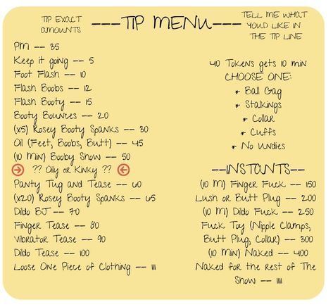 Spicy Content Captions, Tips For Spicy Time, Content Menu Ideas, Tip Menu Ideas Cam, Tip Menu Ideas, Spicy Content Ideas, Sugarbaby Lifestyle Tips, Spicy Content, Self Employed Jobs